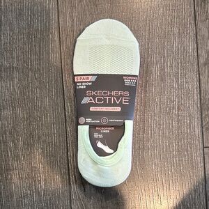 Skechers Active Black No-Show Socks - 5 Pack